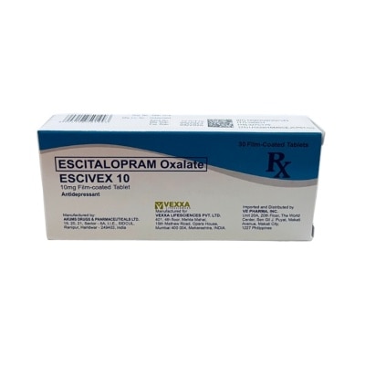 ESCIVEX ESCIVEX 10mg Sold Per Piece [PRESCRIPTION REQUIRED]