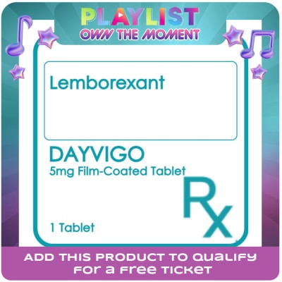 DAYVIGO - DAYVIGO 5mg Film Coated Tablet Sold Per Piece [PRESCRIPTION REQUIRED]