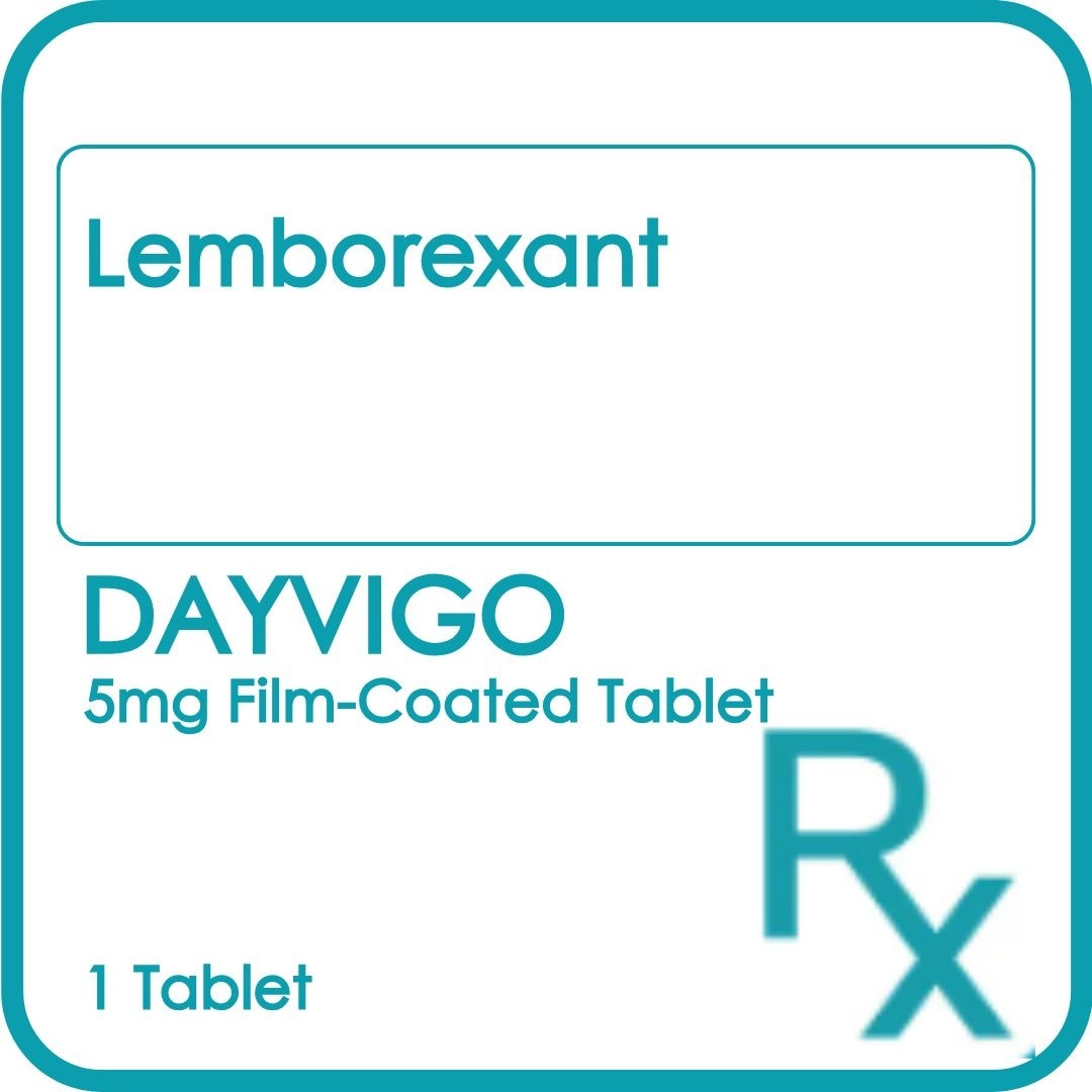 DAYVIGO 5mg Film Coated Tablet Sold Per Piece [PRESCRIPTION REQUIRED]