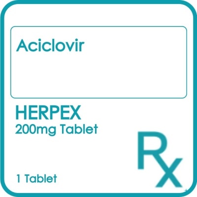 HERPEX HERPEX 200mg Tablet Sold Per Piece [PRESCRIPTION REQUIRED]