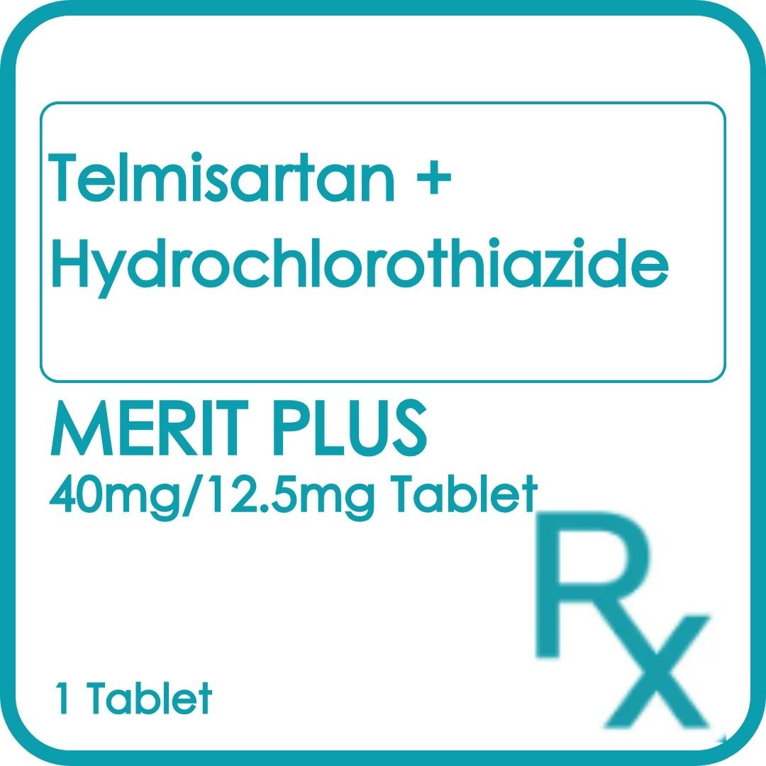 MERIT PLUS 40/12.5mg Tablet Sold Per Piece [PRESCRIPTION REQUIRED]