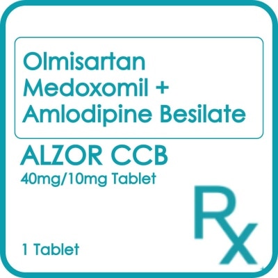 ALZOR Olmesartan medoxomil Amlodipine besilate 40 mg/10 mg 1 Film-Coated Tablet [PRESCRIPTION REQUIRED]