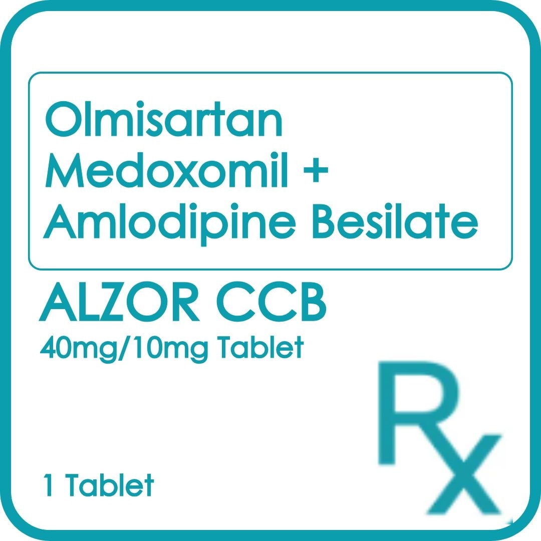 Olmesartan medoxomil Amlodipine besilate 40 mg/10 mg 1 Film-Coated Tablet [PRESCRIPTION REQUIRED]