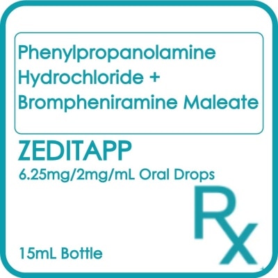 ZEDITAPP ZEDITAPP 6.25mg/2mg Oral Drops 15ml [PRESCRIPTION REQUIRED]