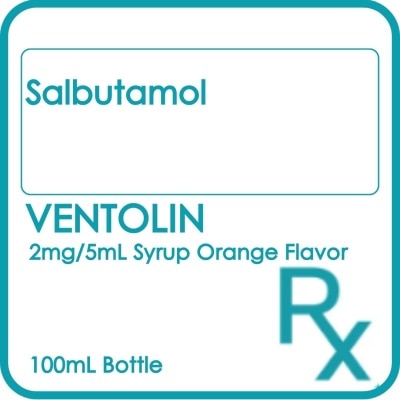 VENTOLIN VENTOLIN 2mg/5ml Syrup Orange Flavor 100ml [PRESCRIPTION REQUIRED]