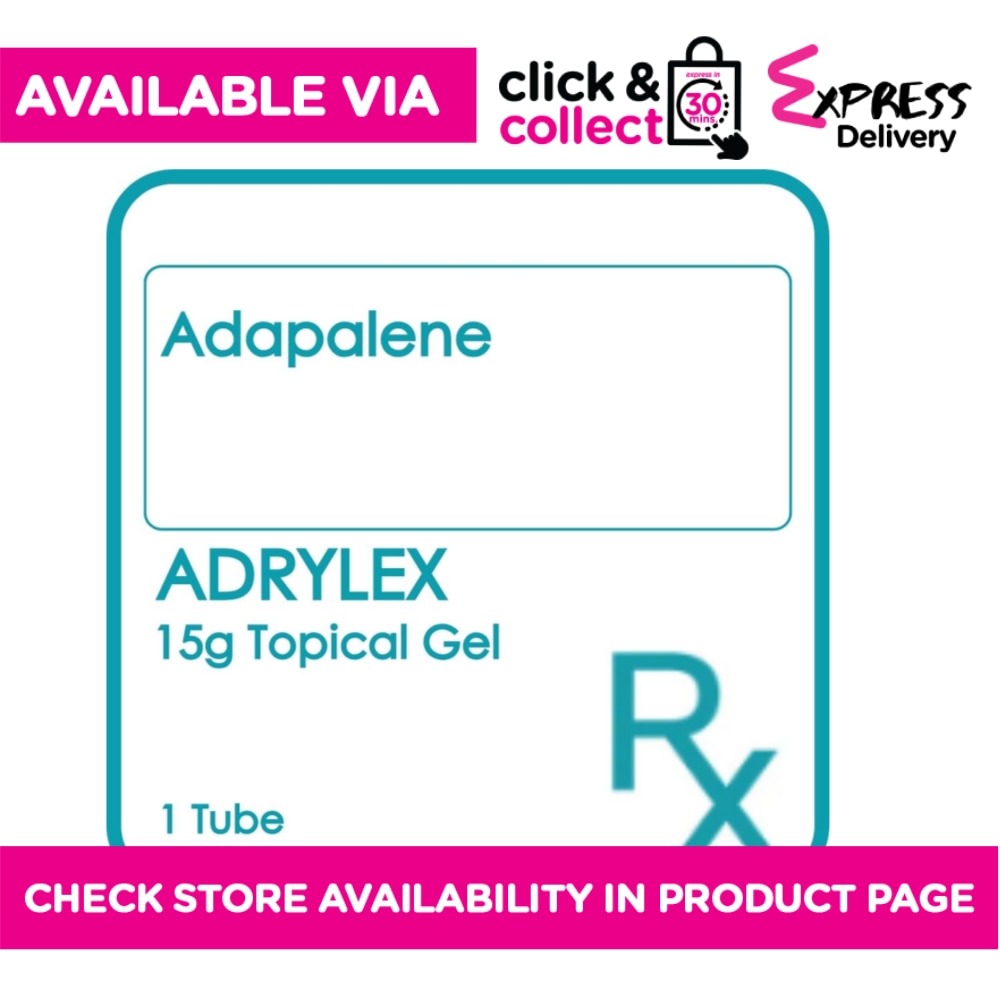 ADRYLEX Adapalene 1mg/g 15g Topical Gel [PRESCRIPTION REQUIRED]