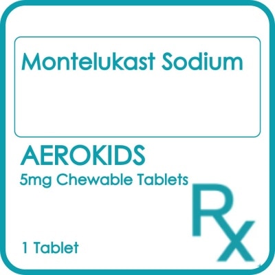 AEROKIDS AEROKIDS Chewable Tablet mg Sold Per Piece [PRESCRIPTION REQUIRED]