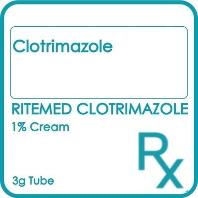 RITEMED - RITEMED CLOTRIMAZOLE 1% Cream 3g [PRESCRIPTION REQUIRED]