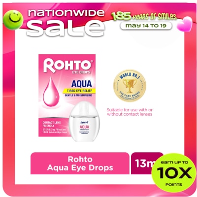 ROHTO - Aqua Eye Drops 13ml