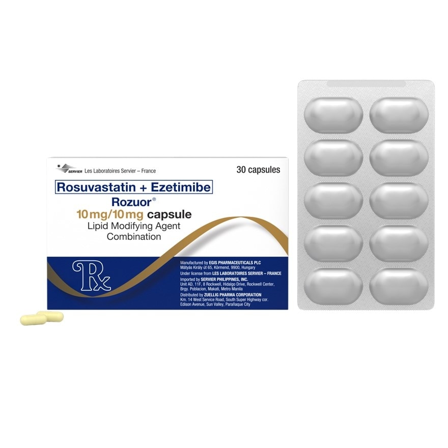 ROZUOR Rosuvastatin 10 mg + Ezetimibe 10 mg Sold Per Piece [PRESCRIPTION REQUIRED] image