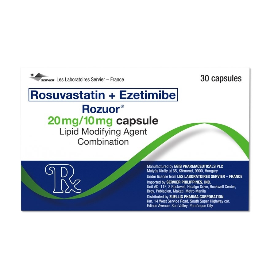 ROZUOR Rosuvastatin 20 mg + Ezetimibe 10 mg Sold Per Piece [PRESCRIPTION REQUIRED] image
