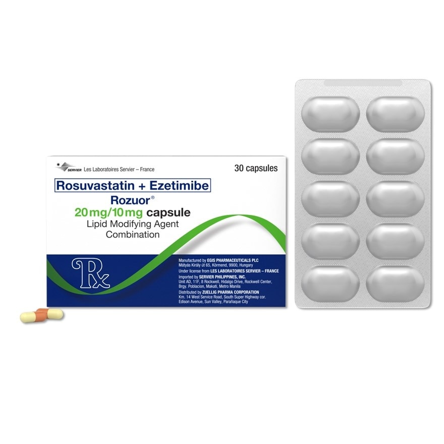 ROZUOR Rosuvastatin 20 mg + Ezetimibe 10 mg Sold Per Piece [PRESCRIPTION REQUIRED] image