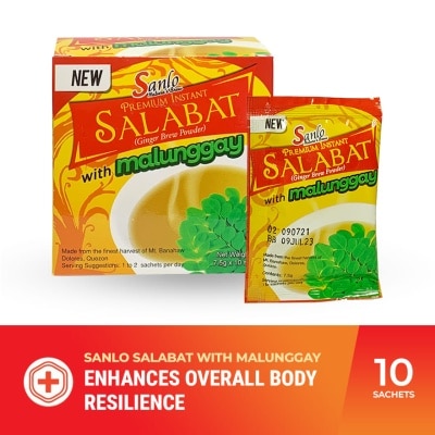 SANLO SALABAT Salabat with Malunggay 7.5gx10 Sachets