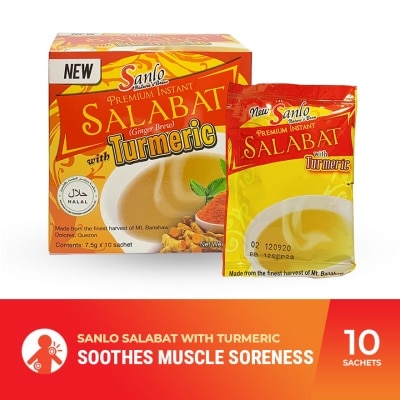 SANLO SALABAT Salabat with Turmeric 7.5gx10 Sachets