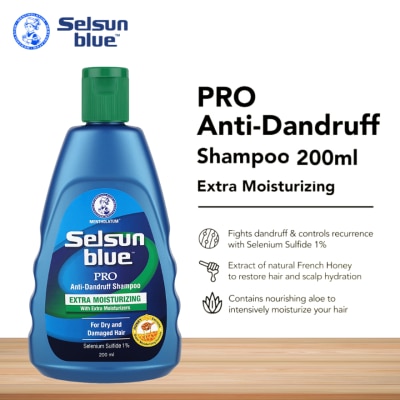 SELSUN BLUE SELSUN BLUE Extra Moisturizing Anti Dandruff Shampoo 200ml