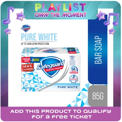 SAFEGUARD - SAFEGUARD SAFEGUARD Bar Soap Pure White 85g