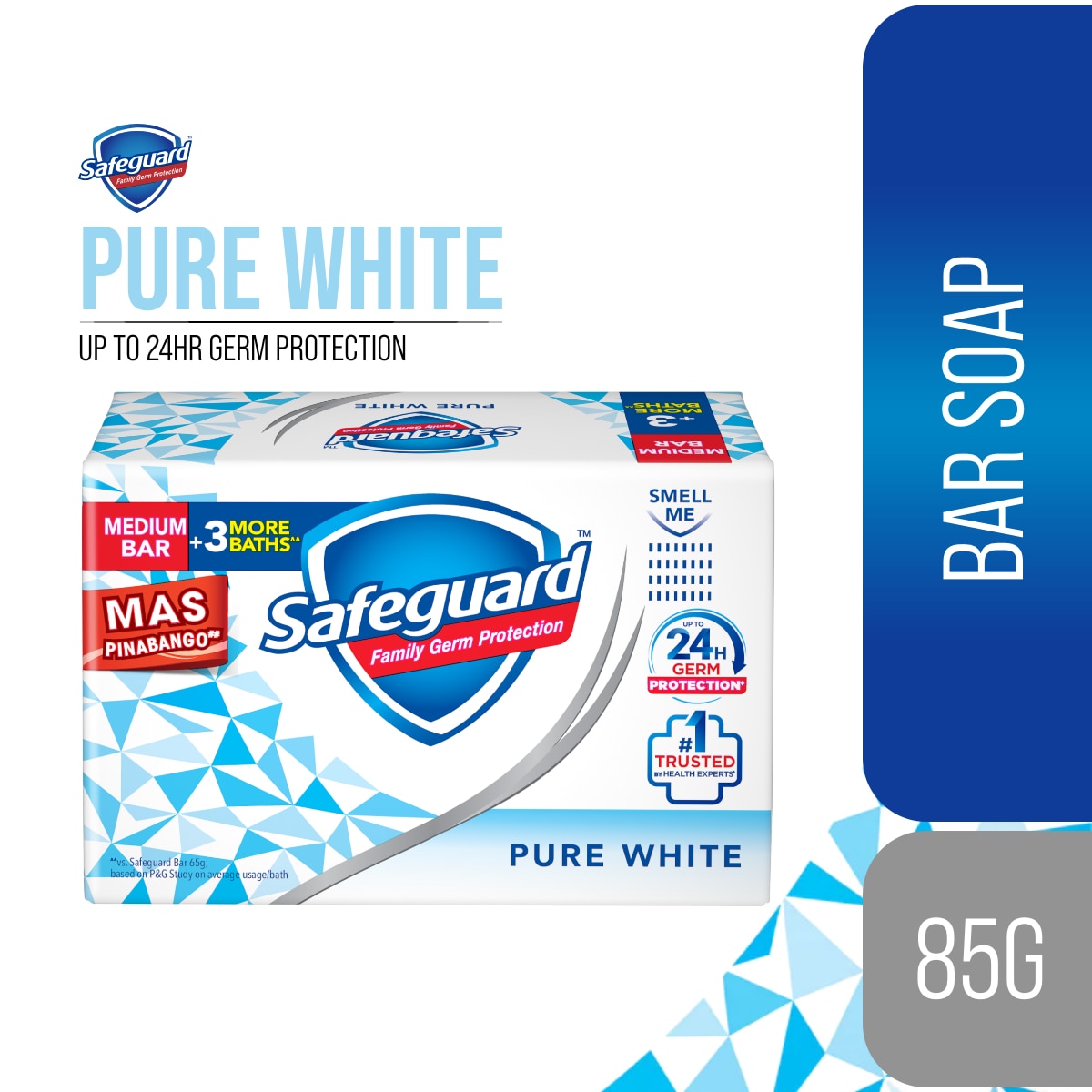 SAFEGUARD Bar Soap Pure White 85g