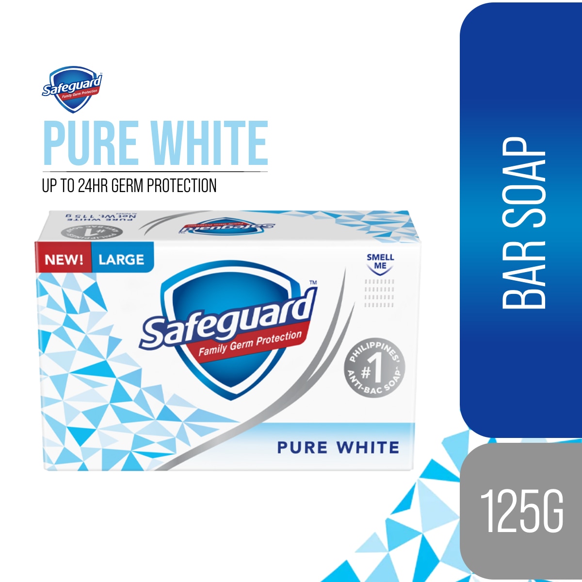 SAFEGUARD Pure White Bar Soap 125g
