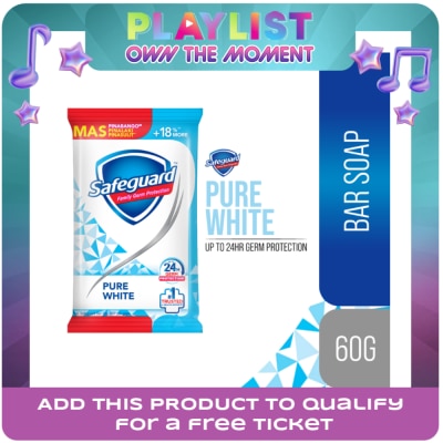 SAFEGUARD - SAFEGUARD SAFEGUARD Pure White Bar Soap 55g