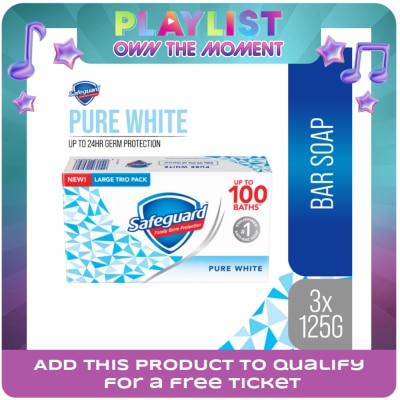 SAFEGUARD - SAFEGUARD SAFEGUARD Pure White Tripid Bar Soap 115g