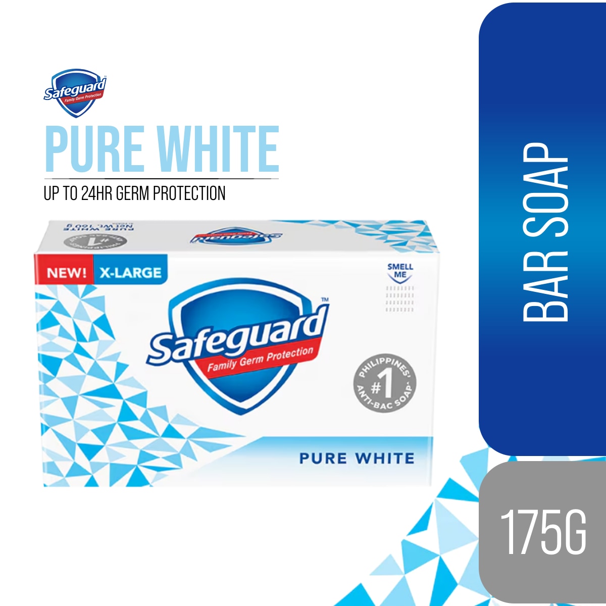 SAFEGUARD Pure White Bar Soap 160g