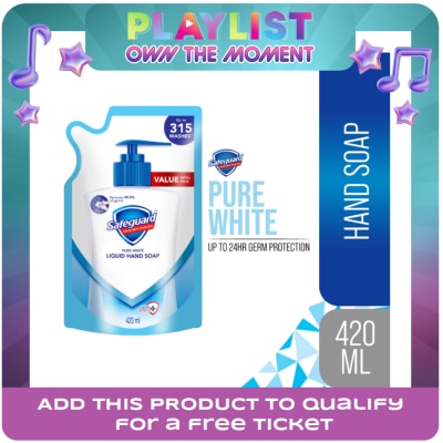SAFEGUARD - SAFEGUARD  Liquid Hand Soap White Refill 420ml x 1