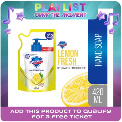 SAFEGUARD - SAFEGUARD Liquid Hand Soap Lemon Refill 420ml x 1