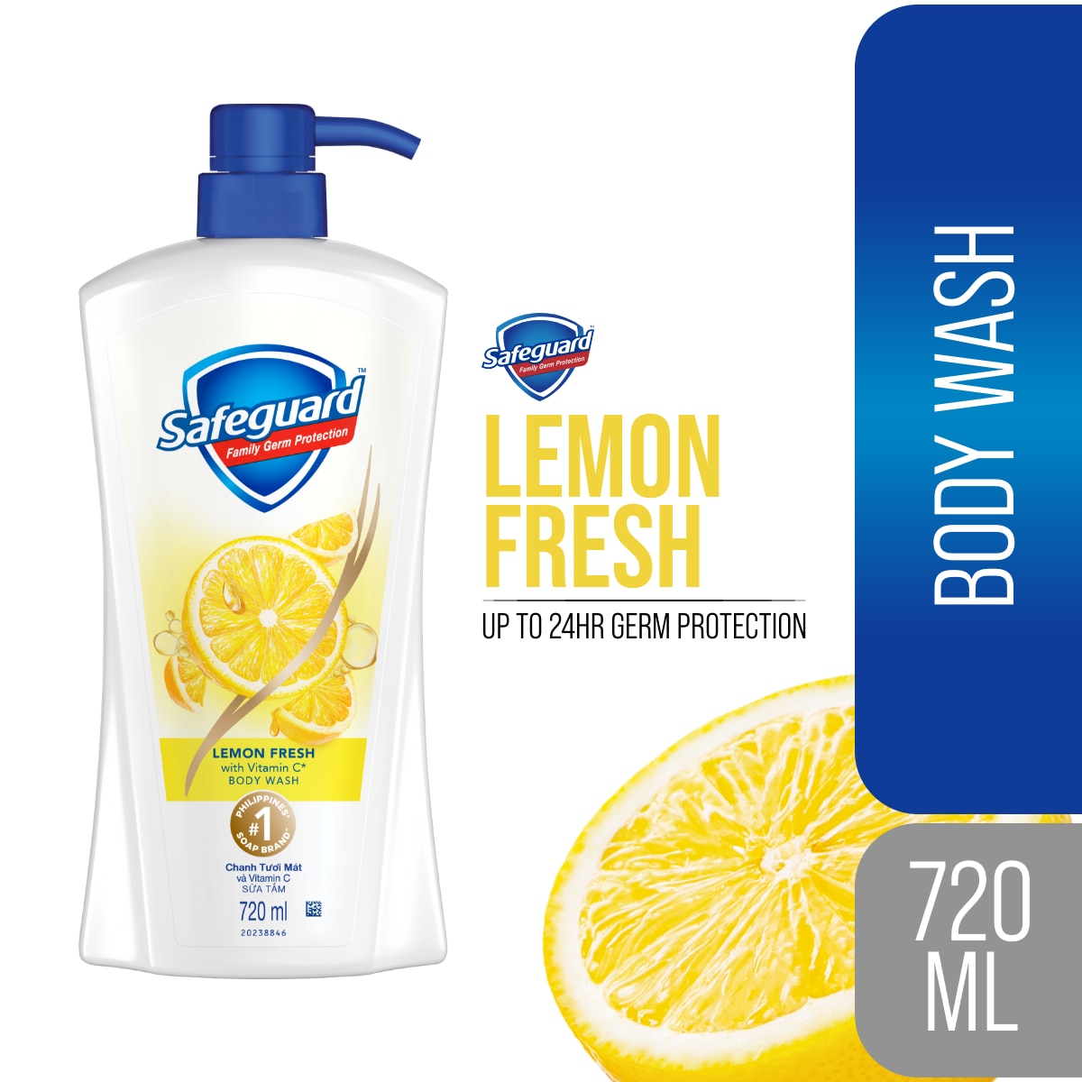 SAFEGUARD Lemon Fresh Body Wash 720mL