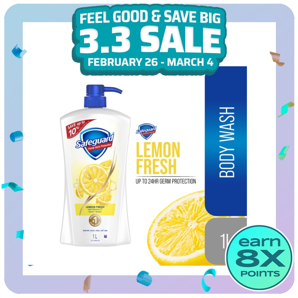 SAFEGUARD SAFEGUARD Lemon Fresh Body Wash 1L