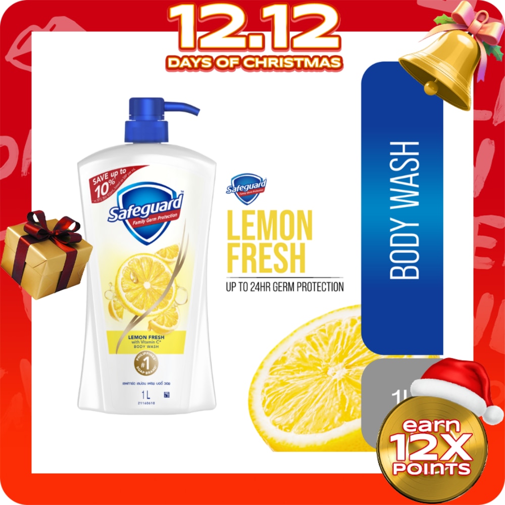 SAFEGUARD Lemon Fresh Body Wash 1L