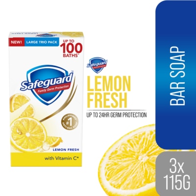 SAFEGUARD - SAFEGUARD Bar Soap Lemon 160g  x3