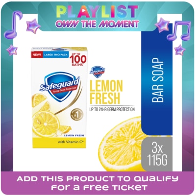 SAFEGUARD - SAFEGUARD Bar Soap Lemon 160g  x3