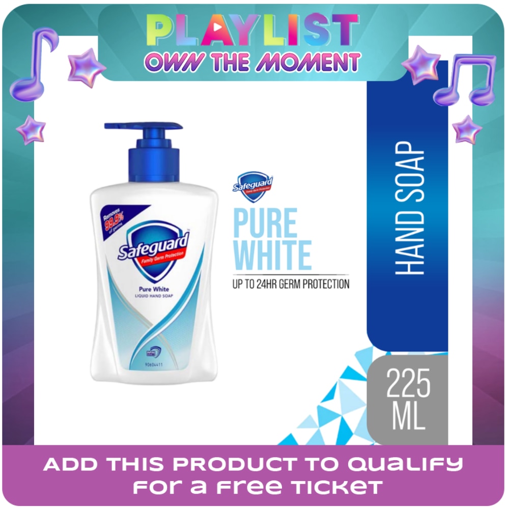 SAFEGUARD SAFEGUARD Pure White Liquid Hand Soap 225mL