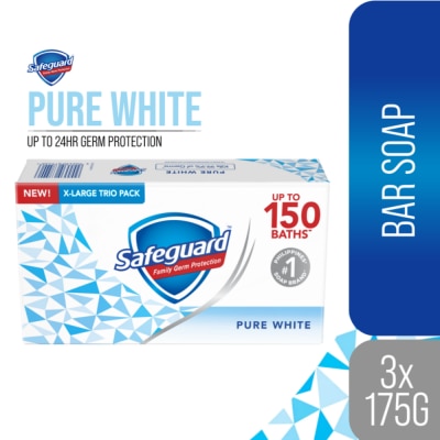 SAFEGUARD - SAFEGUARD Bar Soap Pure White Multipack 160g x 3