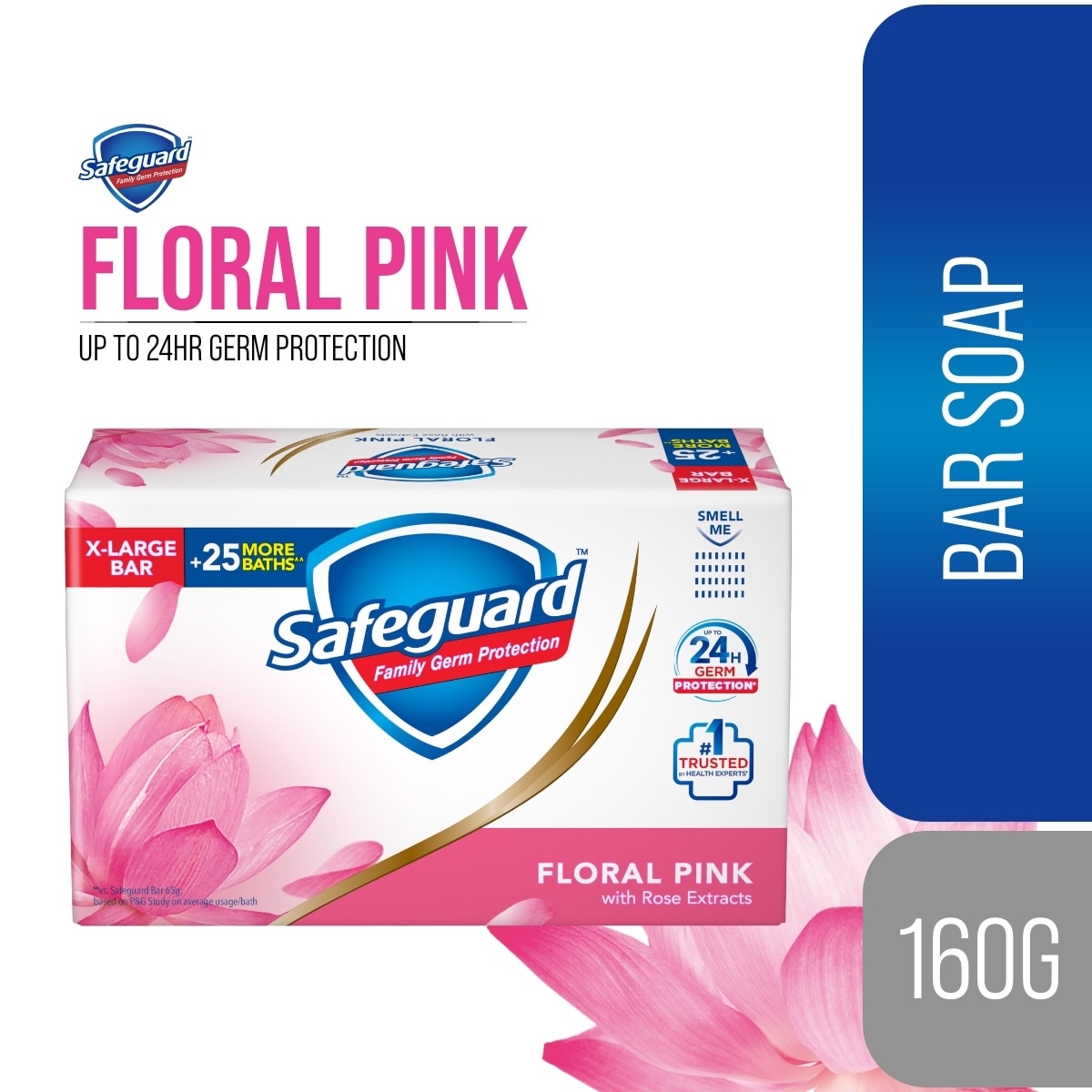 SAFEGUARD Bar Soap Floral Pink 160g image