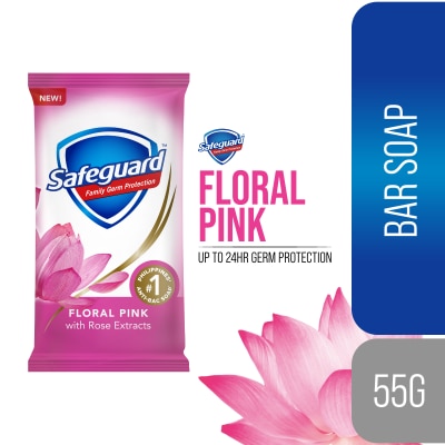 SAFEGUARD SAFEGUARD Floral Pink Bar Soap 55g