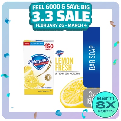 SAFEGUARD SAFEGUARD Bar Soap Lemon Multipack 115g x 3