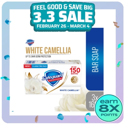 SAFEGUARD SAFEGUARD Bar Soap White Camellia 160g x 3