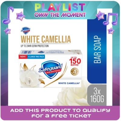 SAFEGUARD - SAFEGUARD Bar Soap White Camellia 160g x 3