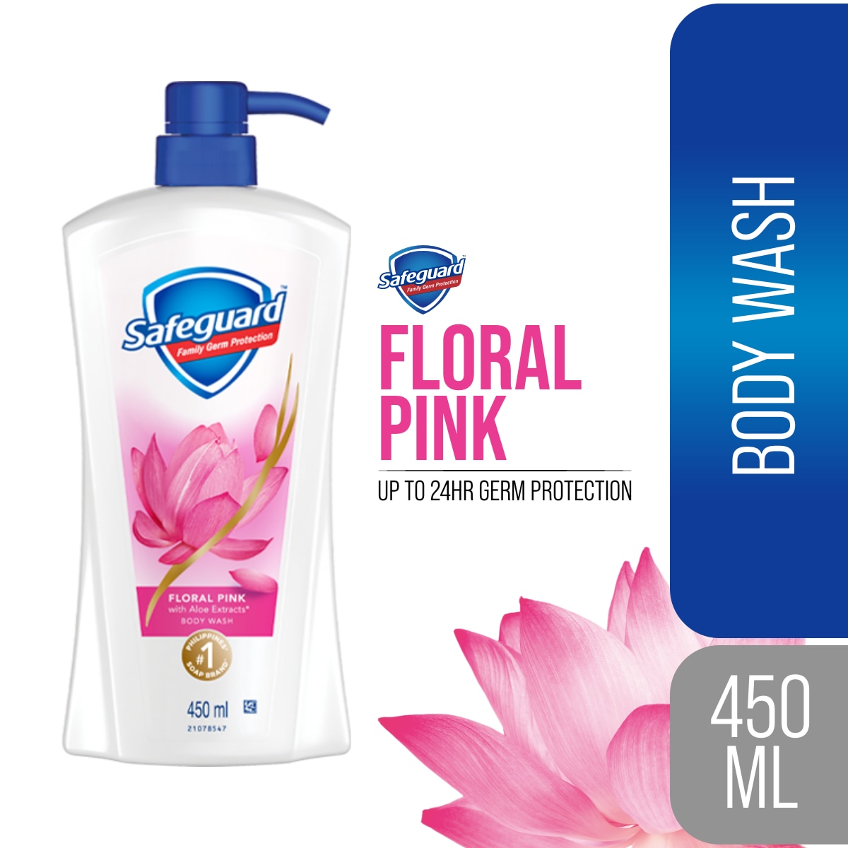 Safeguard Bodywash Pink 450Ml Pump