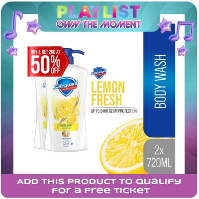 SAFEGUARD - SAFEGUARD SAFEGUARD Body Wash Lemon Fresh 720ml Buy 1 Get 2nd at 50% Off