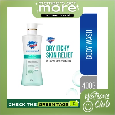 SAFEGUARD SAFEGUARD Derm Protect Face & Body Wash Dry Itchy Skin Relief 400g image