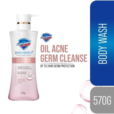 SAFEGUARD - SAFEGUARD Derm-Protect Face & Body Wash Oil & Acne Germ Cleanse 570g image