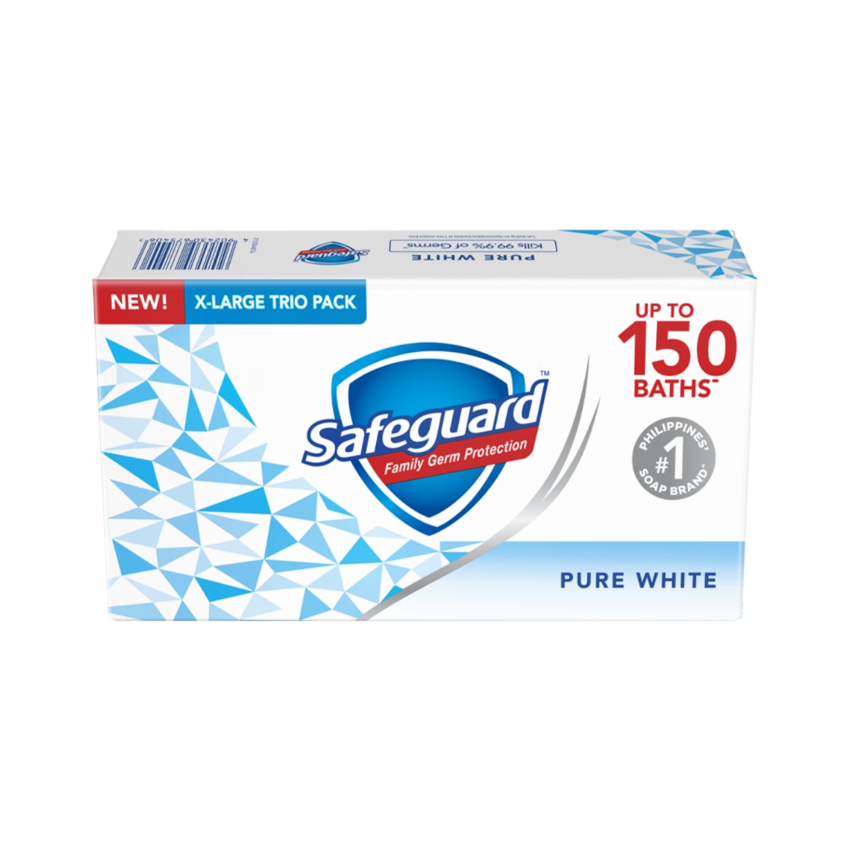 SAFEGUARD Pure White Bar Soap X-Large Trio Pack 160g