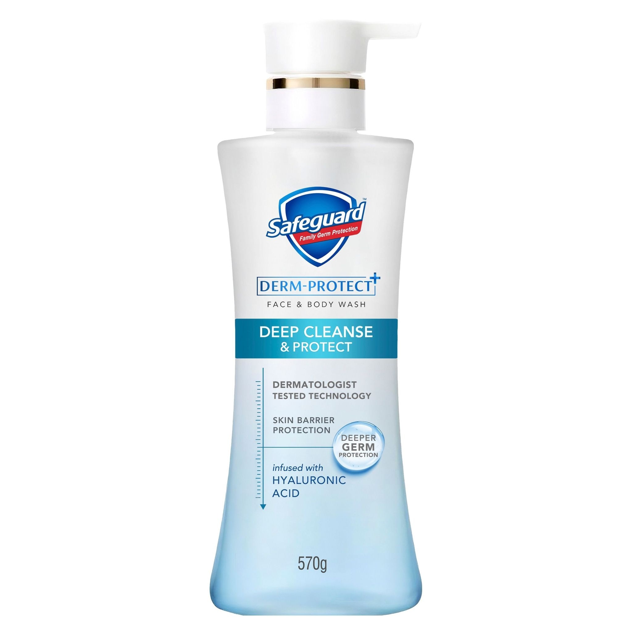 SAFEGUARD Derm-Protect Face & Body Wash Deep Cleanse & Protect 570g image