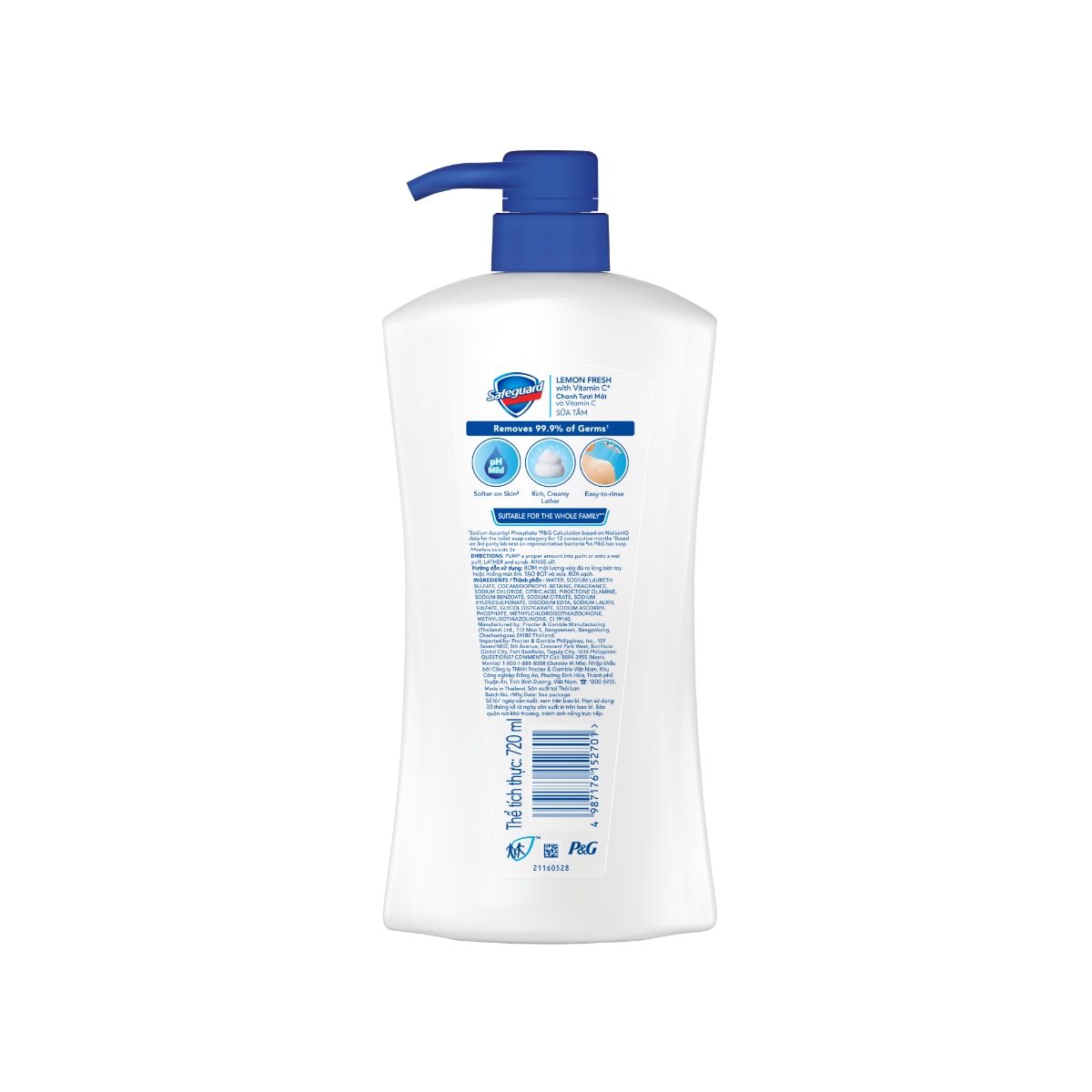 SAFEGUARD Lemon Fresh Body Wash 720mL