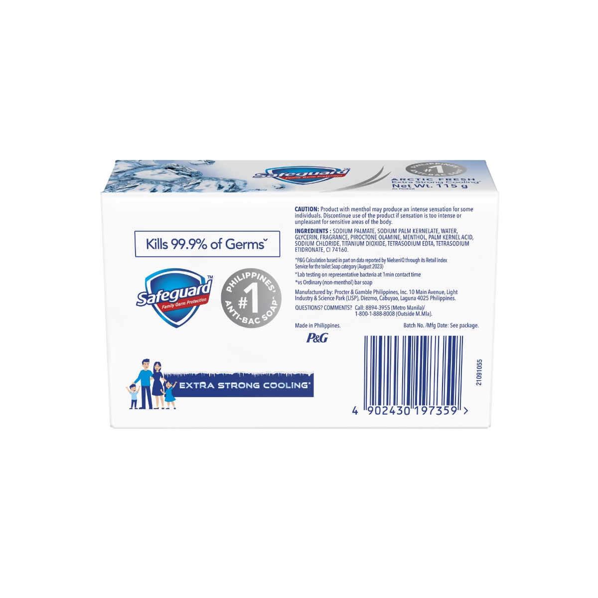 SAFEGUARD Bar Soap Arctic Fresh Tripid 115g