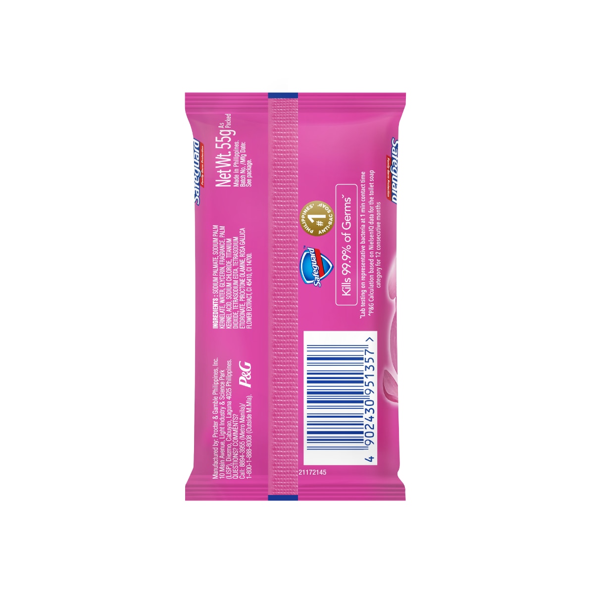 SAFEGUARD Floral Pink Bar Soap 55g