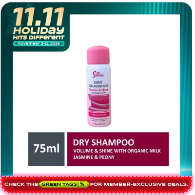 SILK SECRETS SILK SECRETS Dry Shampoo Volume & Shine With Jasmine & Peony 75ml image