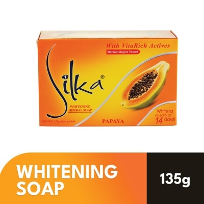 SILKA SILKA Whitening Herbal Soap Enriched with Vitamin E 135g